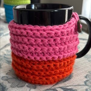 Pink and Orange Mug Cozy